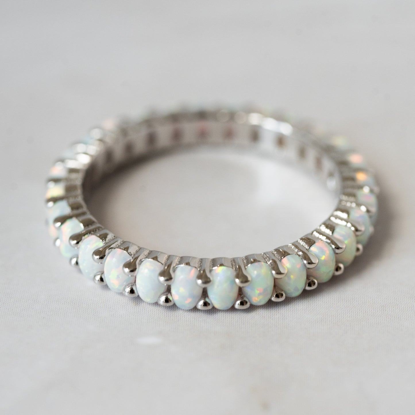 Opal Eternity Ring