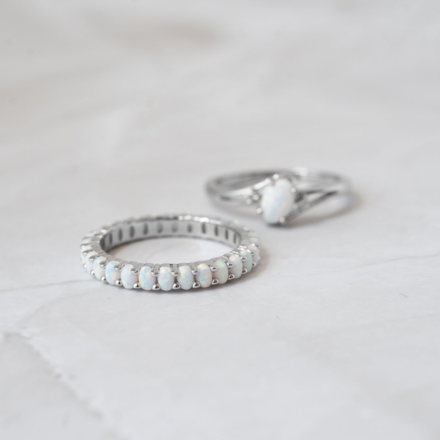 Opal Eternity Ring