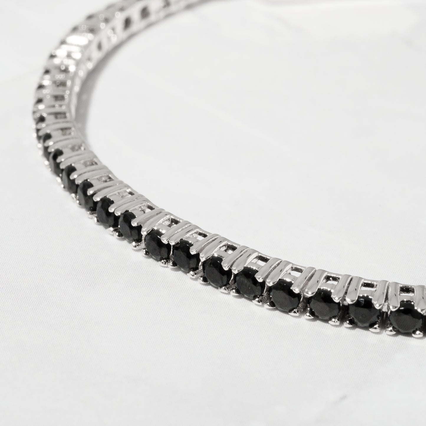 sterling silver tennis bracelet - mens jewelry