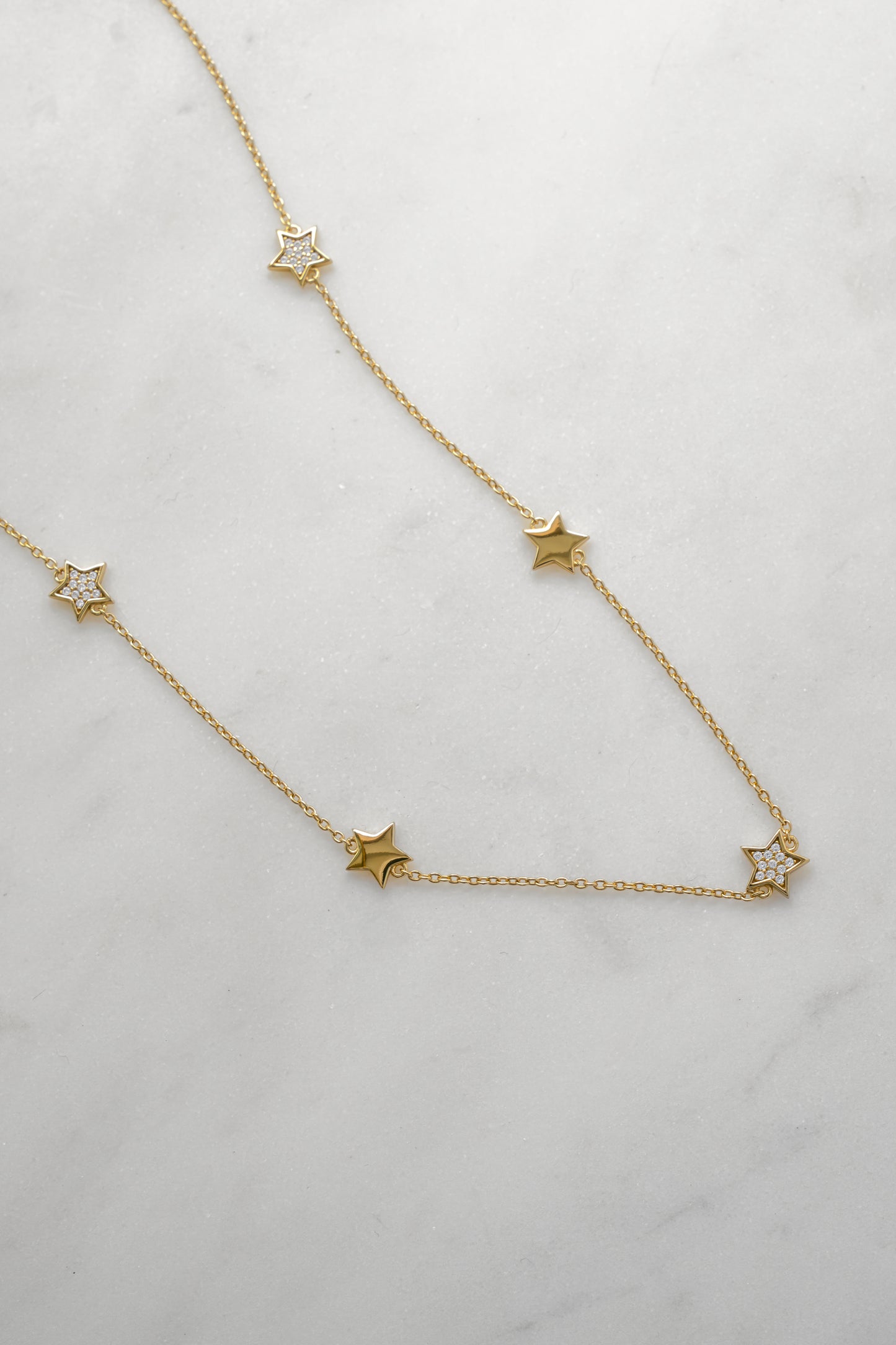 CZ Star Collar Necklace