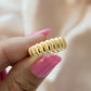 Fluted Statement Ring