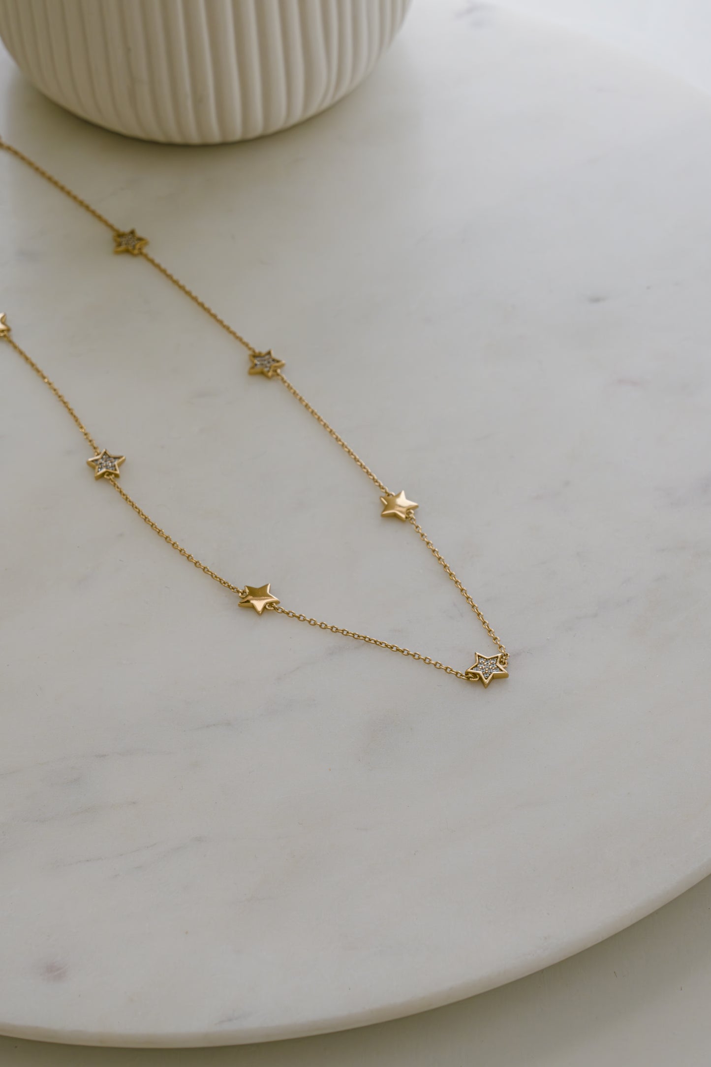 CZ Star Collar Necklace