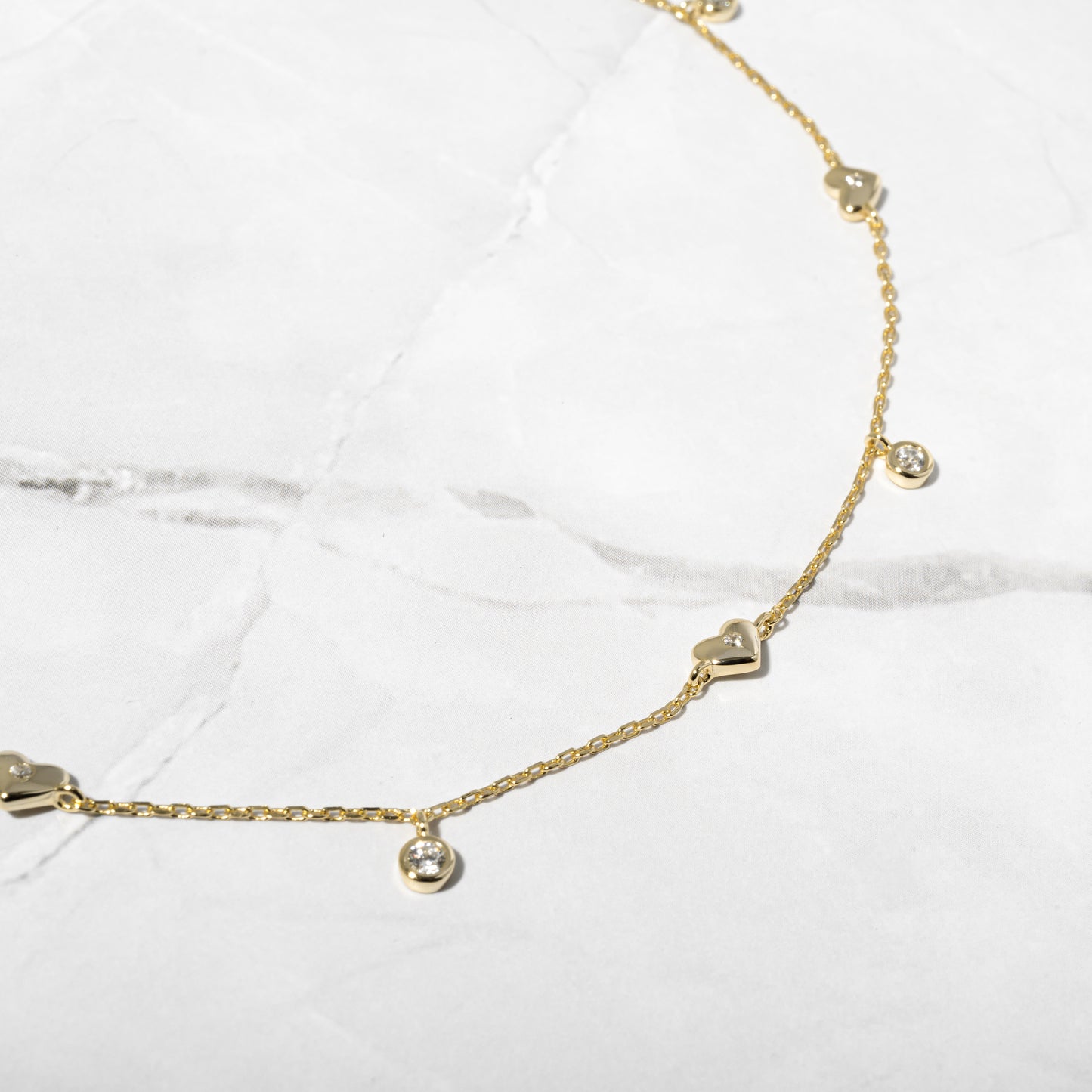 Heart Charm Anklet