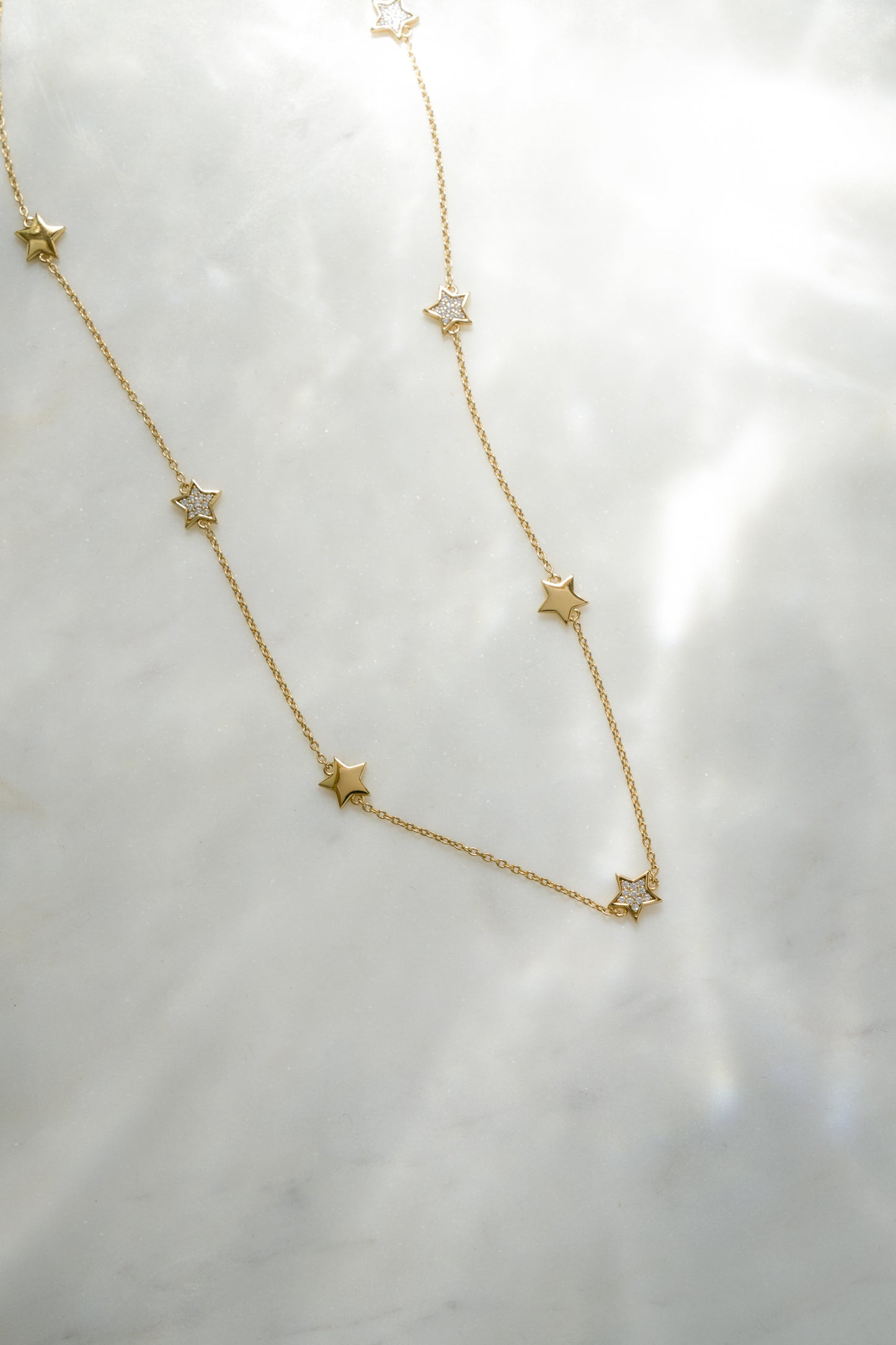 CZ Star Collar Necklace