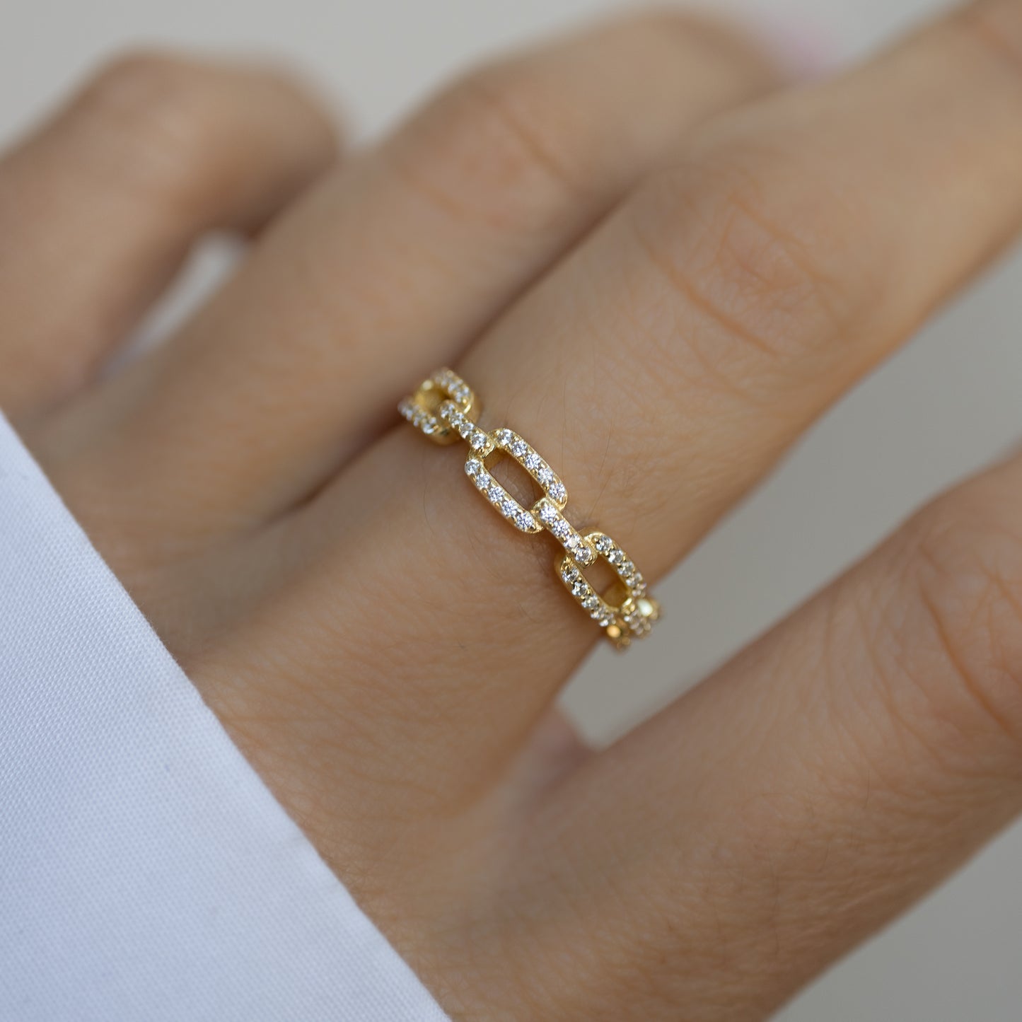 Pavé Link Ring