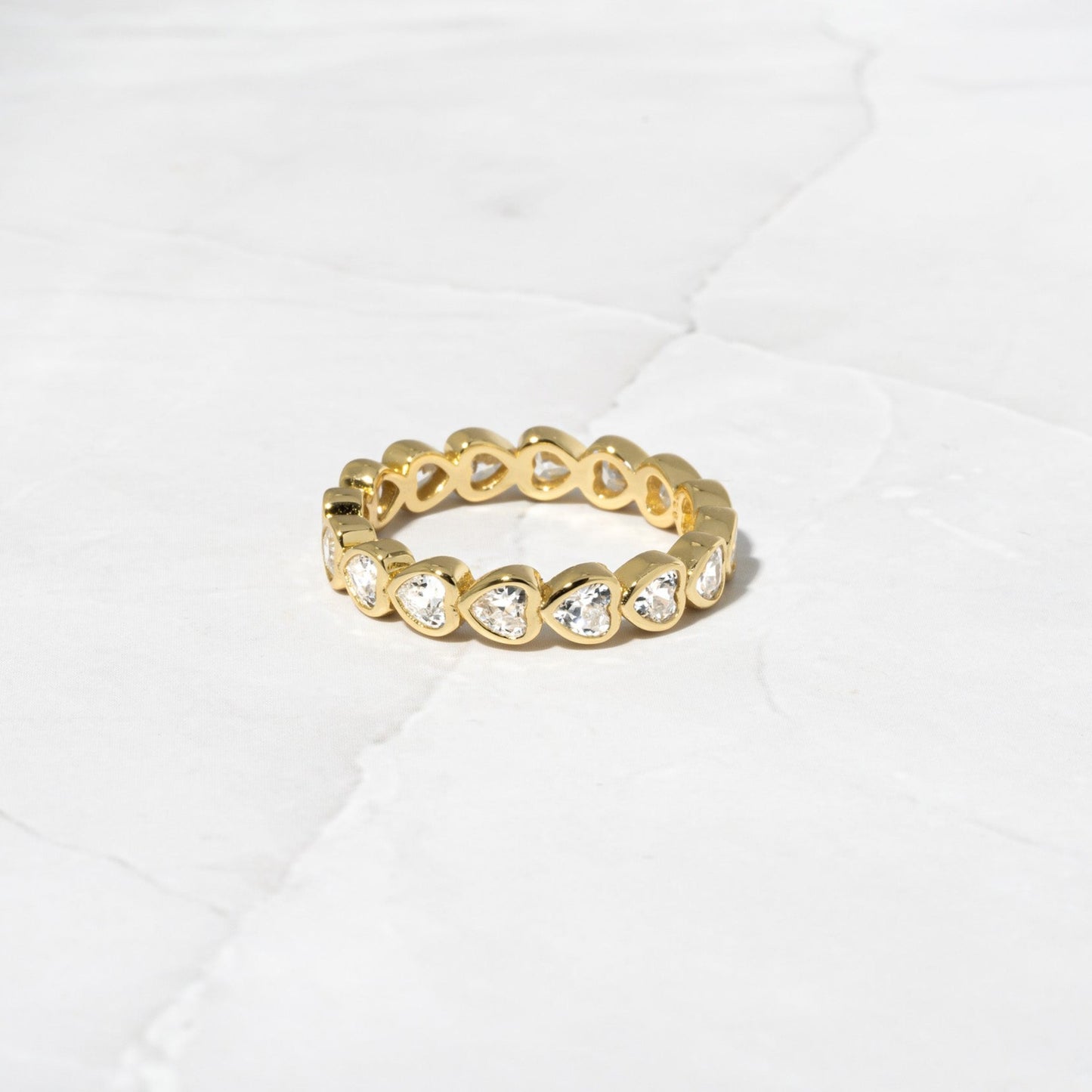 eternity heart ring