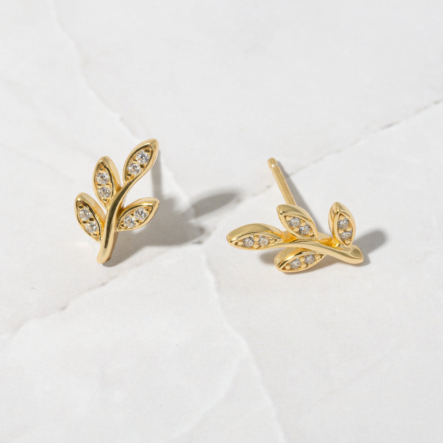 Leaf Ear Climber Earrings