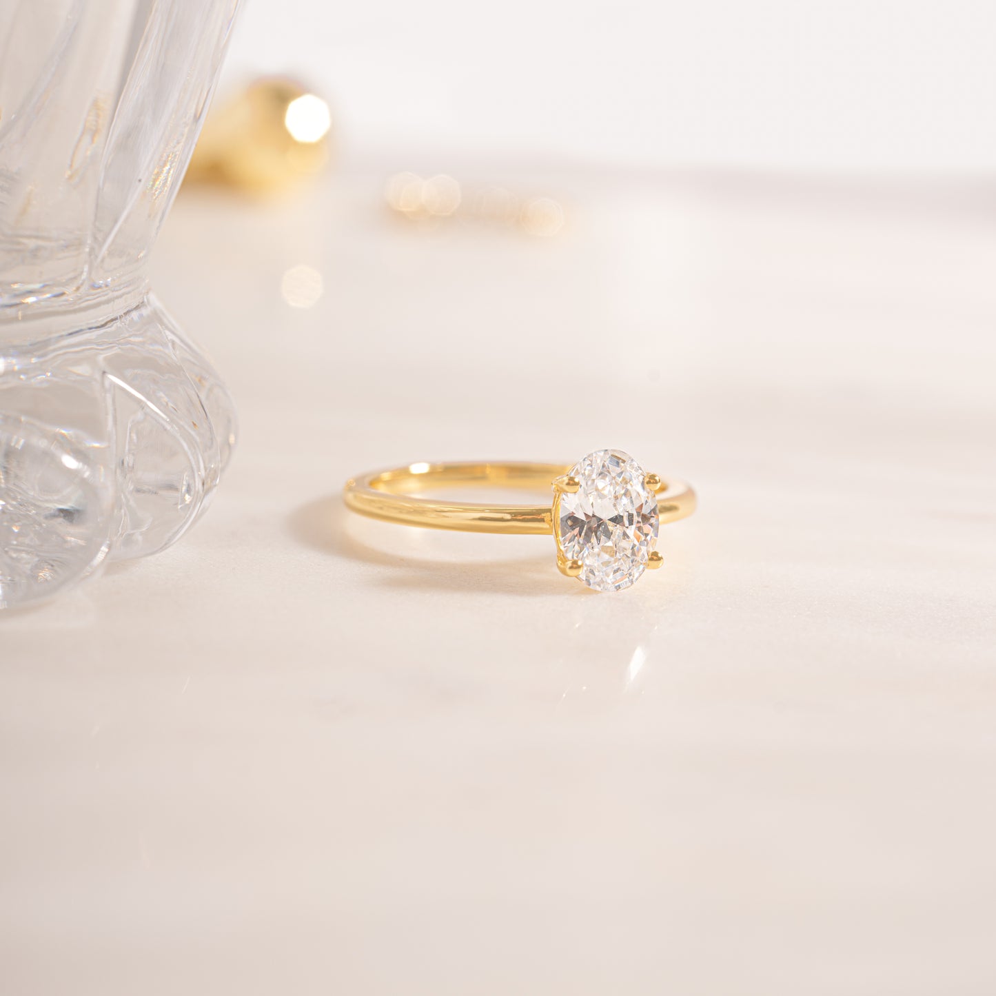 Solitaire Oval Ring