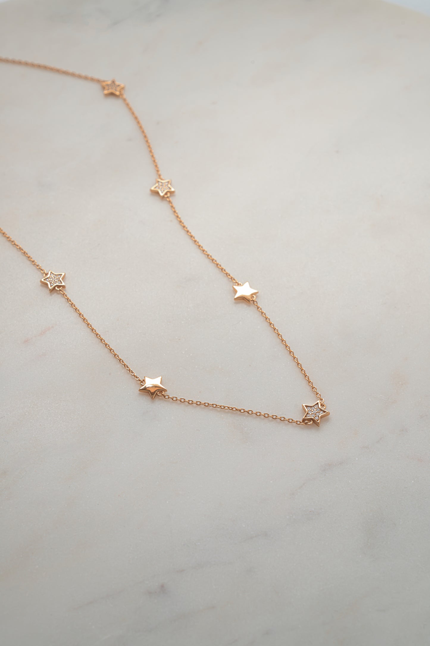 CZ Star Collar Necklace
