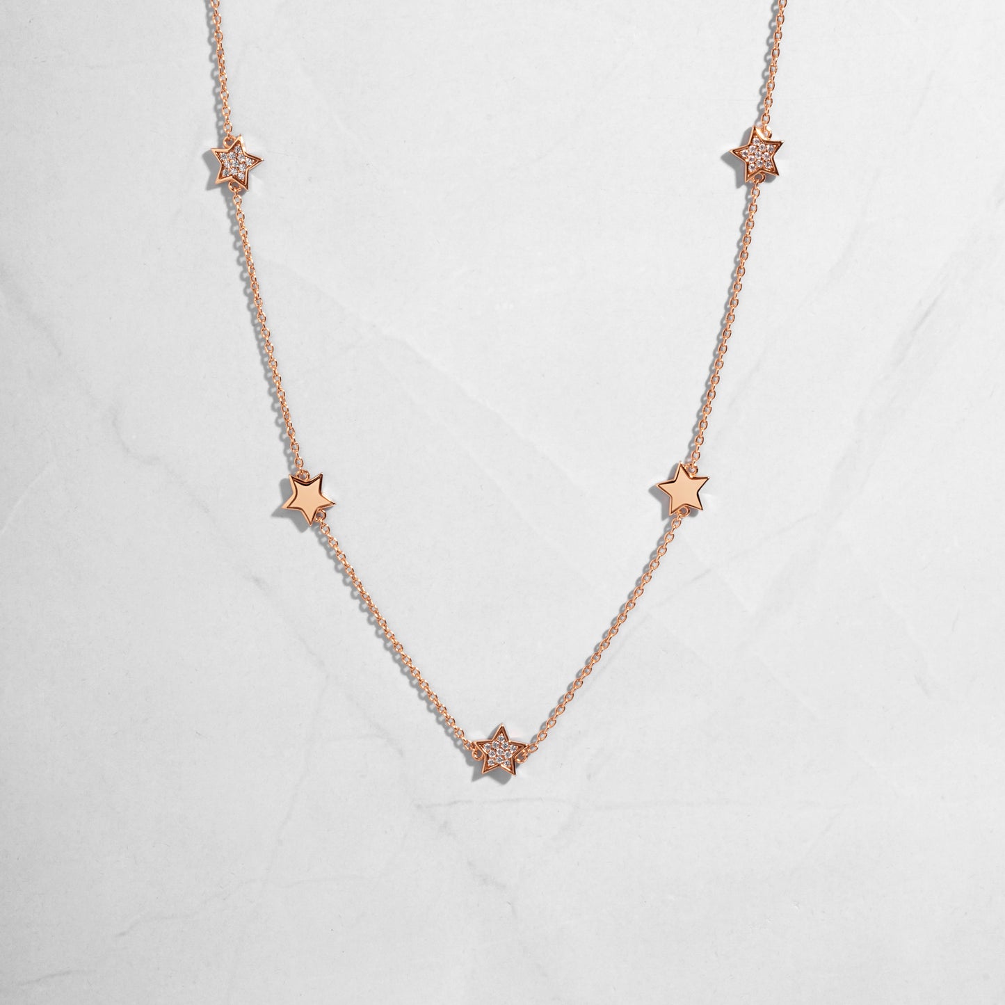 CZ Star Collar Necklace