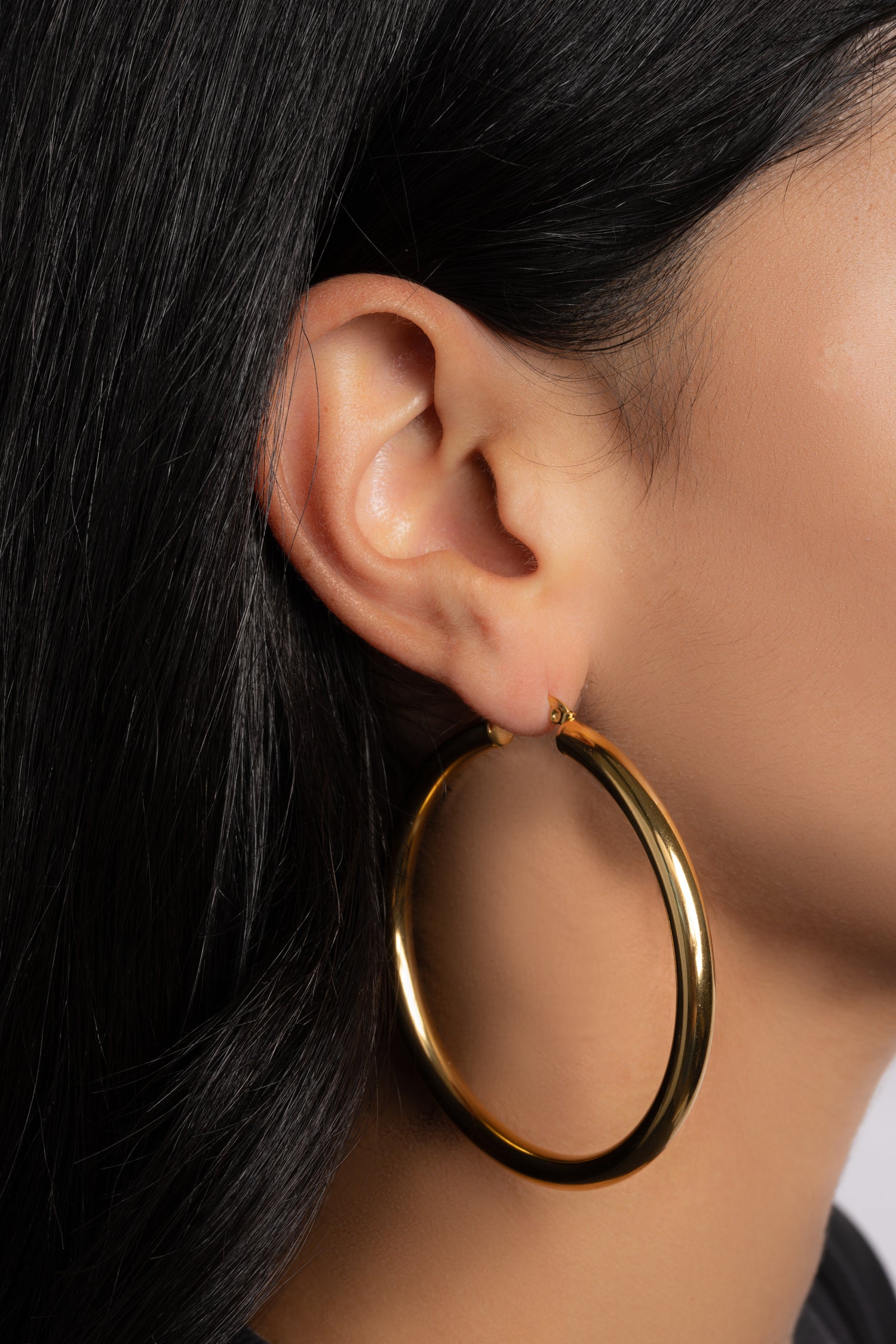 55mm gold hoop earrings