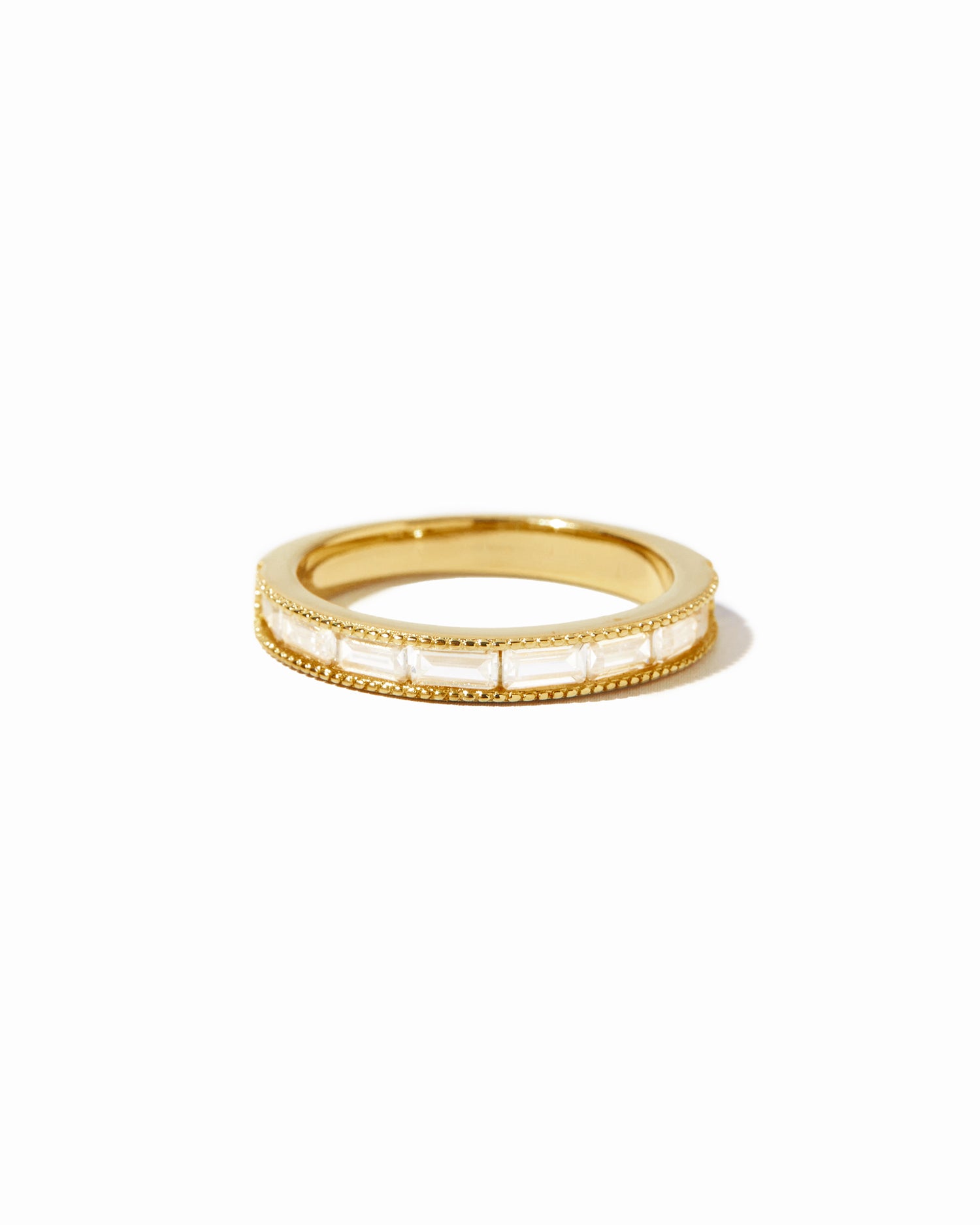 gold baguette eternity ring