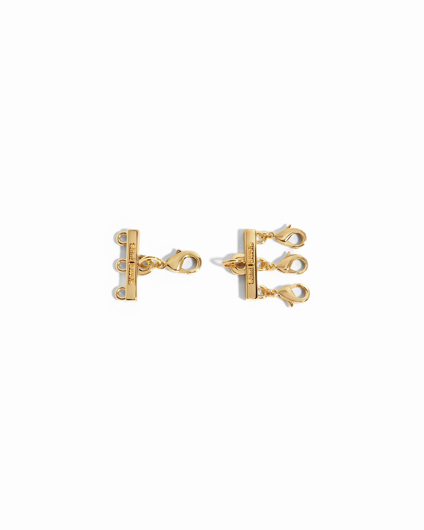 gold necklace layering clasp