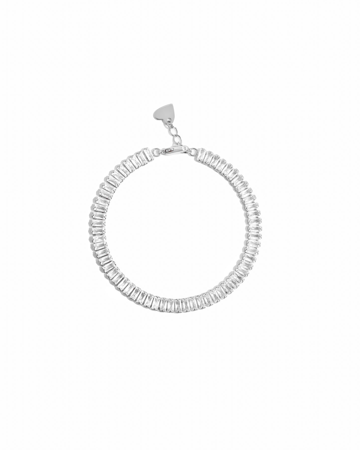 silver baguette bracelet