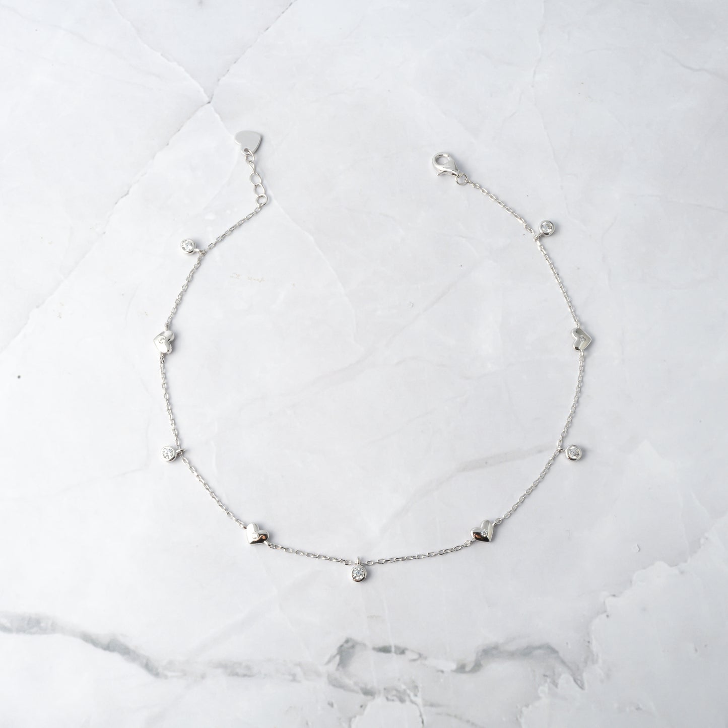 Heart Charm Anklet