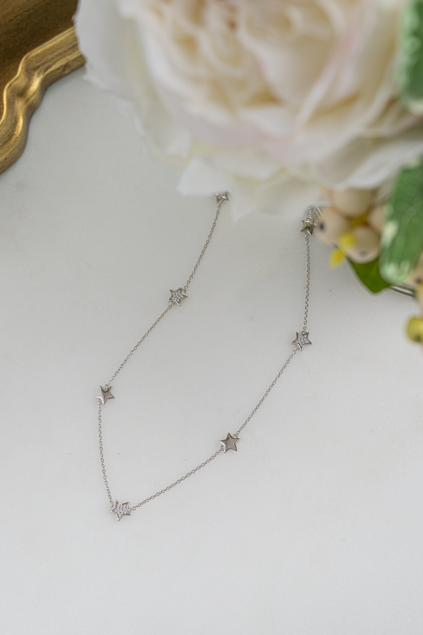 CZ Star Collar Necklace