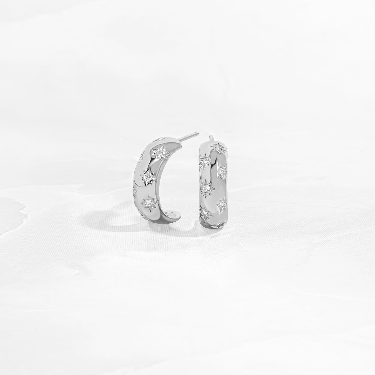 Silver bridesmaid gift minimalist earrings
