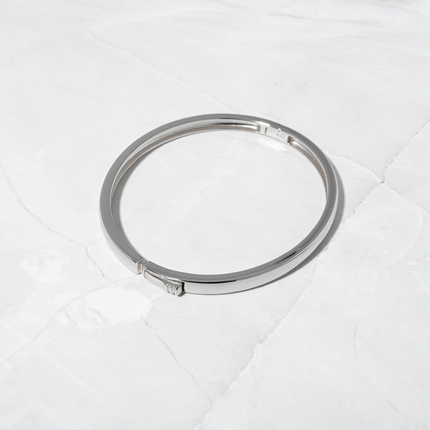 silver bangle bracelet