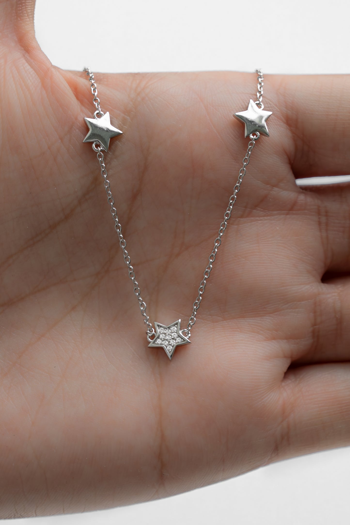 CZ Star Collar Necklace