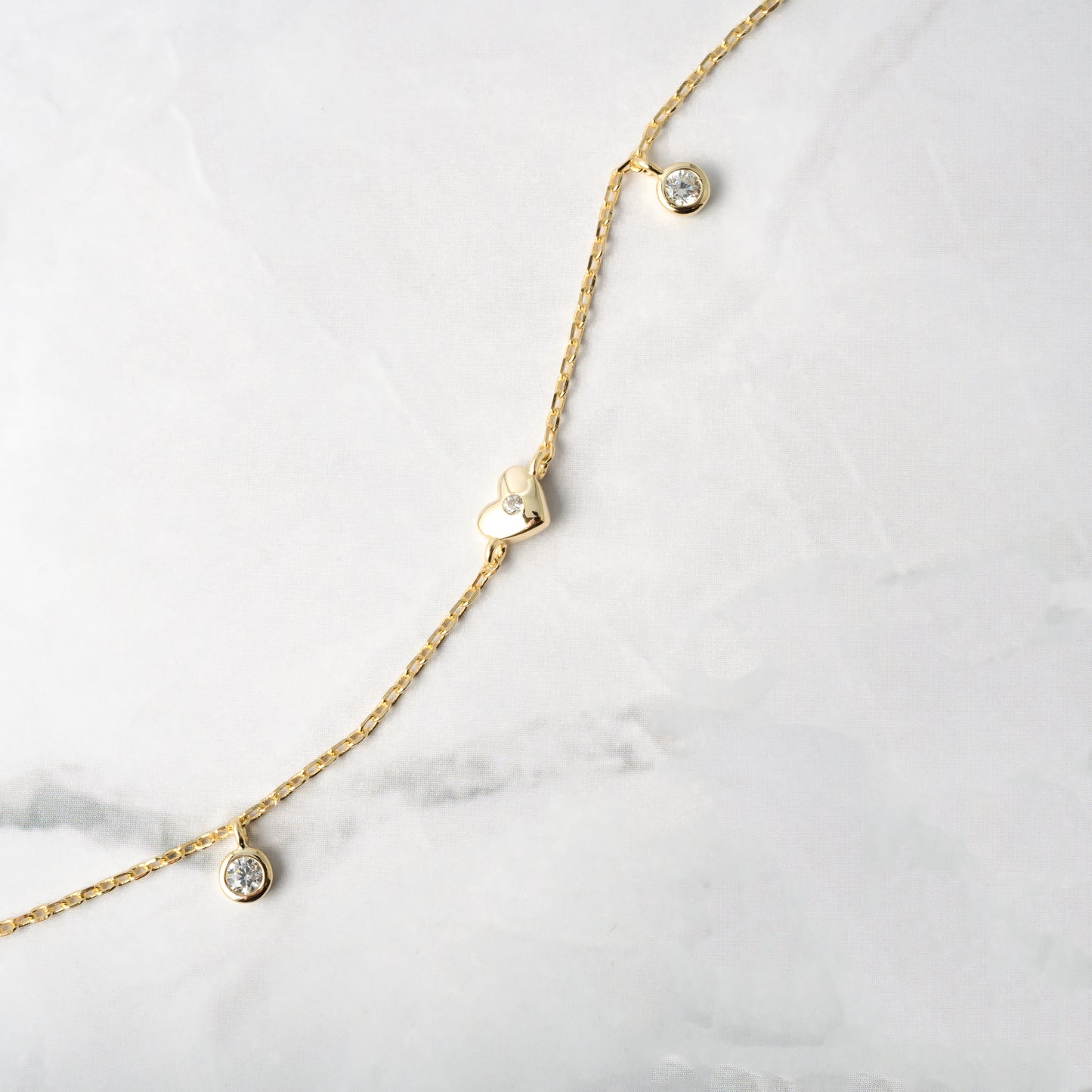 Heart Charm Anklet