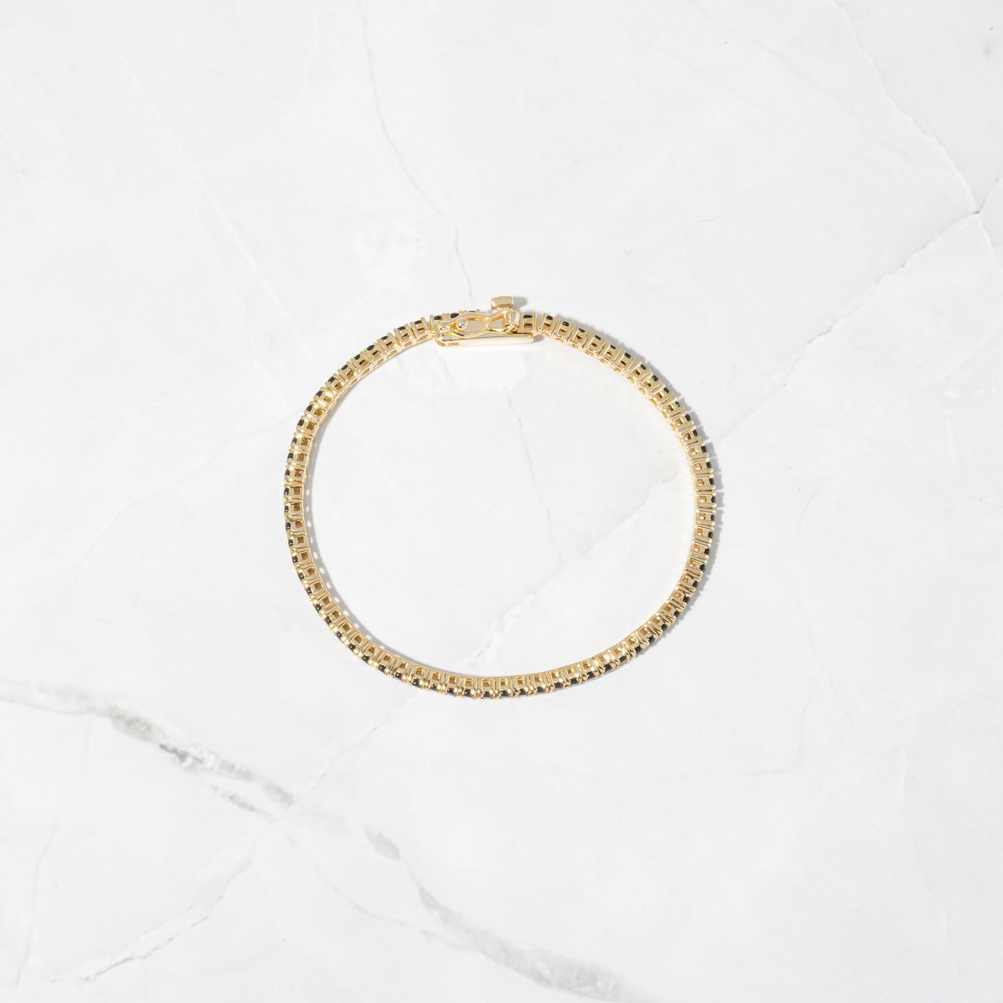 Black Tennis Bracelet