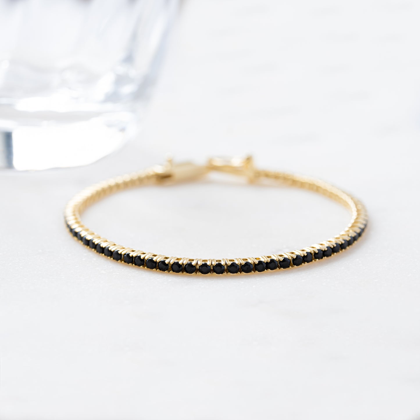 Black Tennis Bracelet