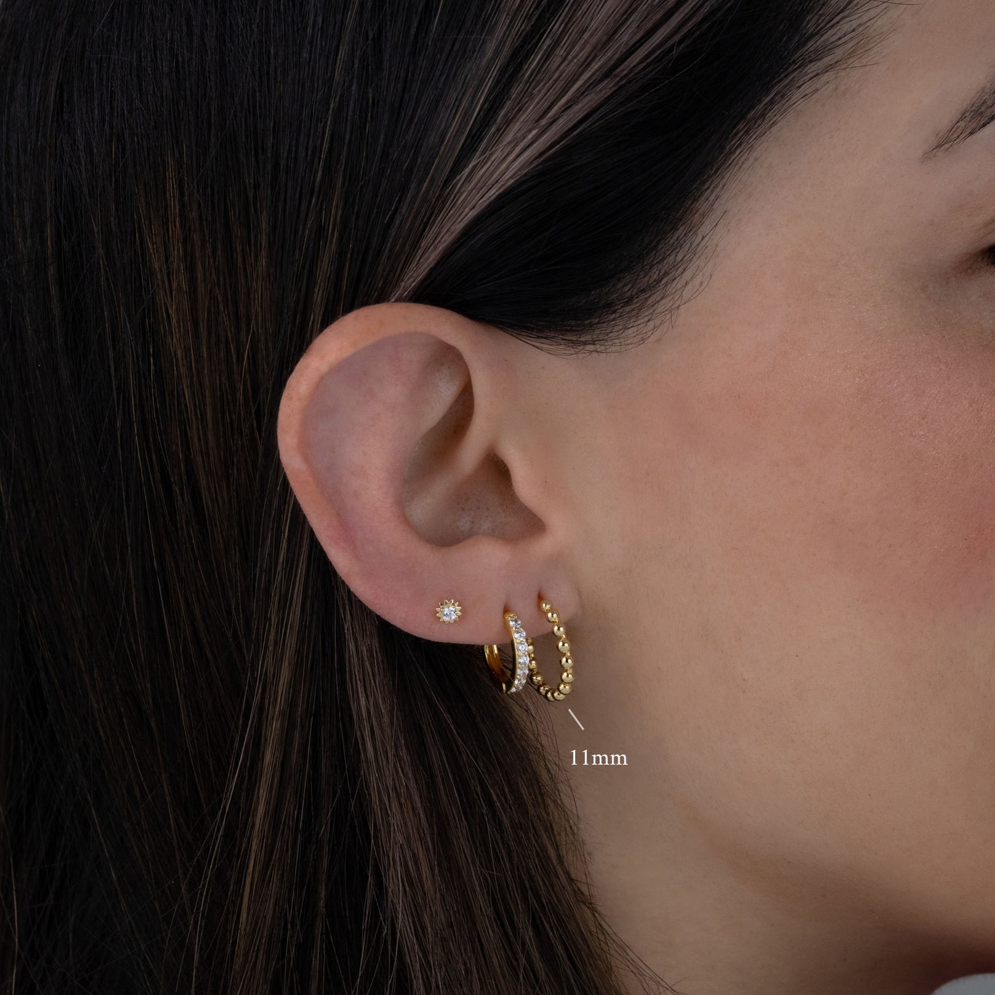 Beaded Hoop Earrings