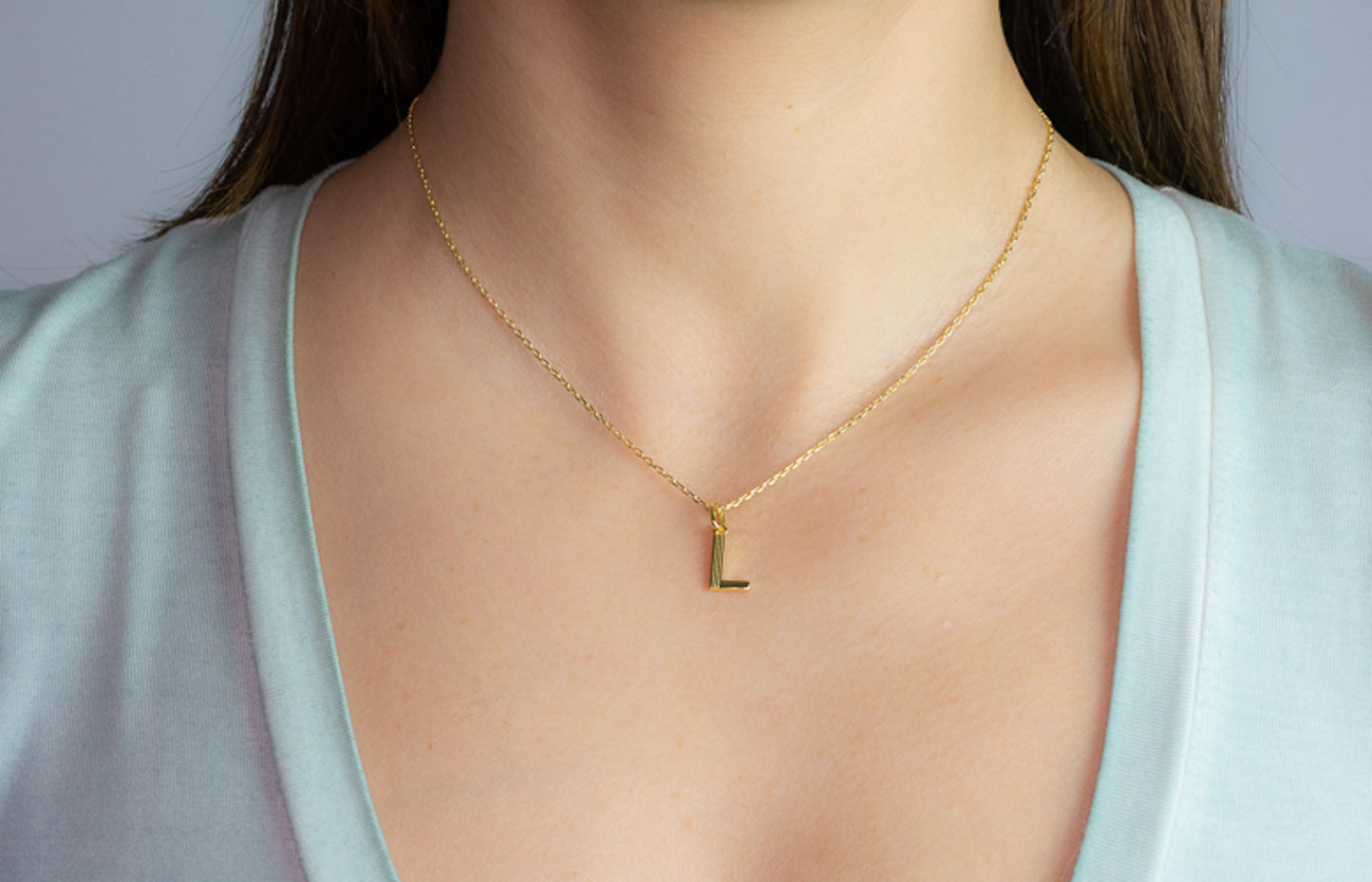 Plain Initial Necklaces