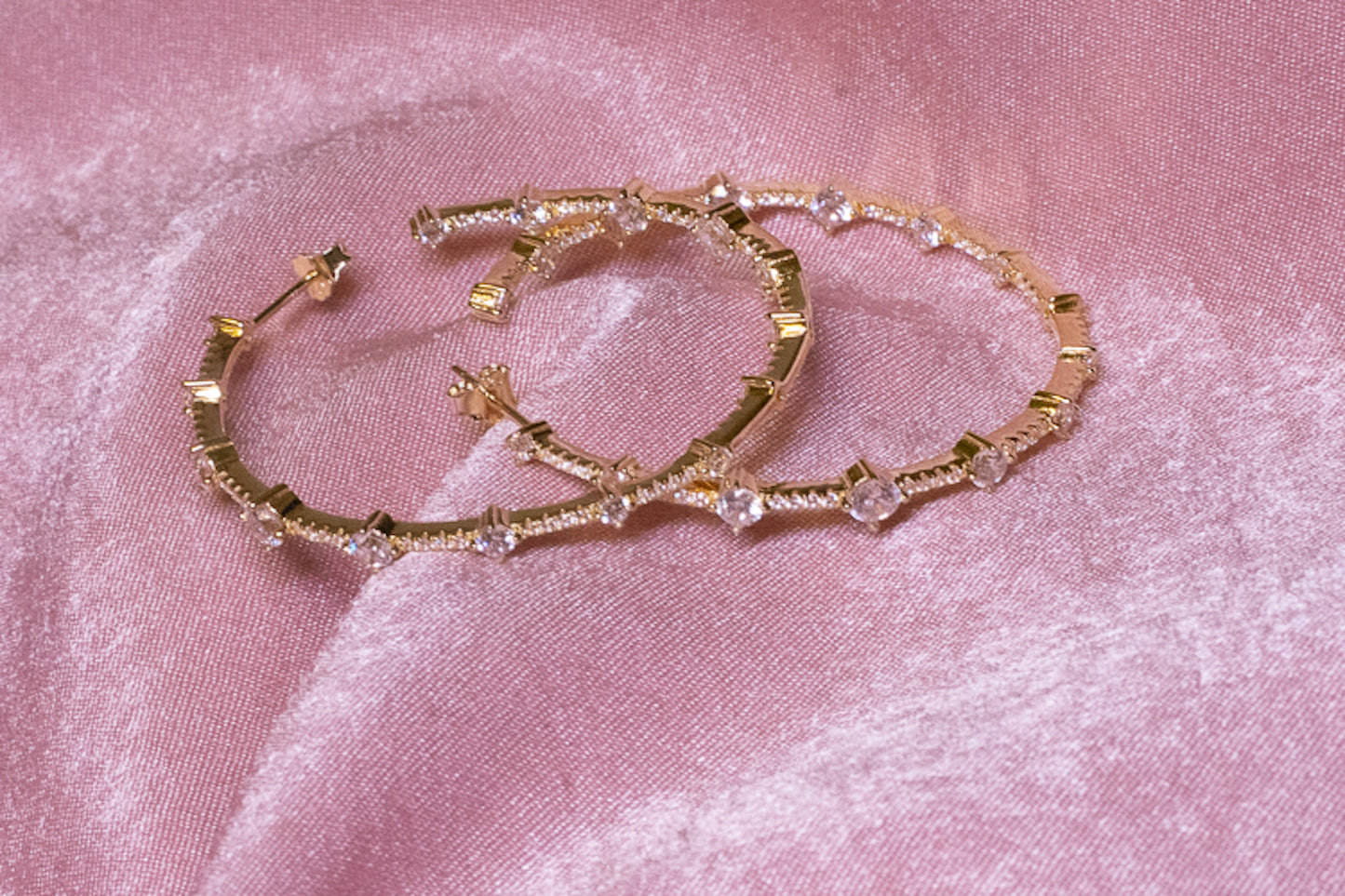 MultiStone Hoop Earrings
