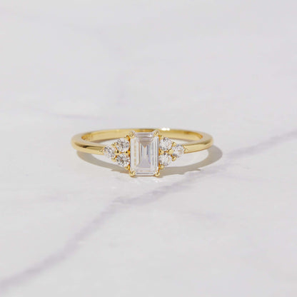 Emerald Cut Stacking Ring