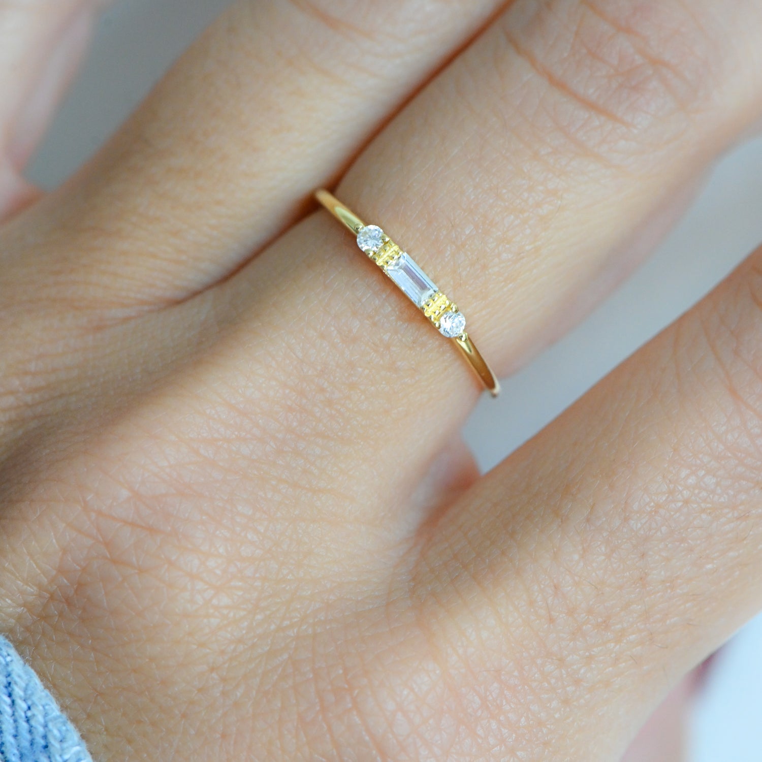 Dainty Baguette Ring