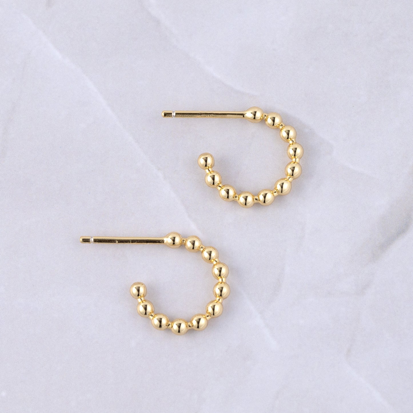 Beaded Hoop Earrings