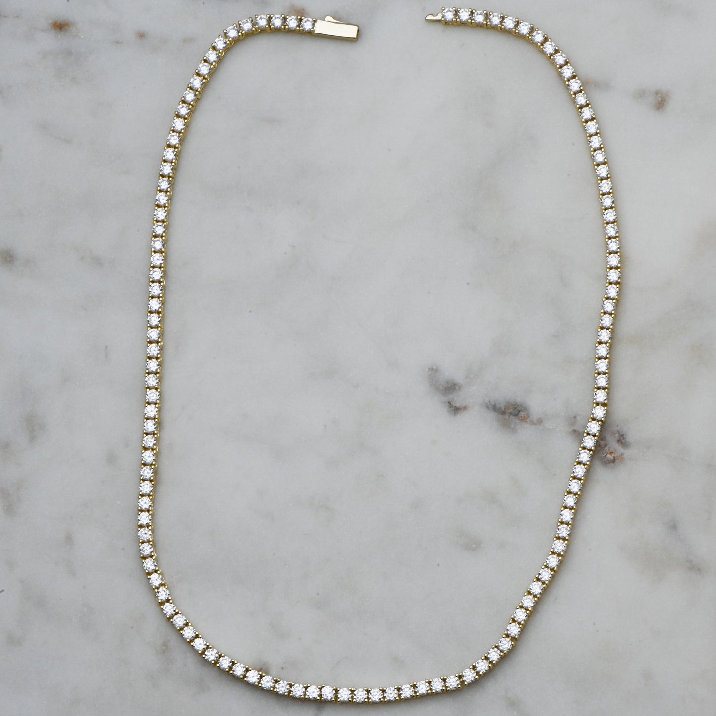3mm Diamond Tennis Necklace