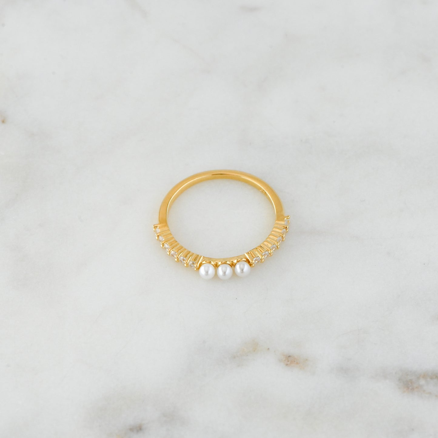 Three Pearl Ring