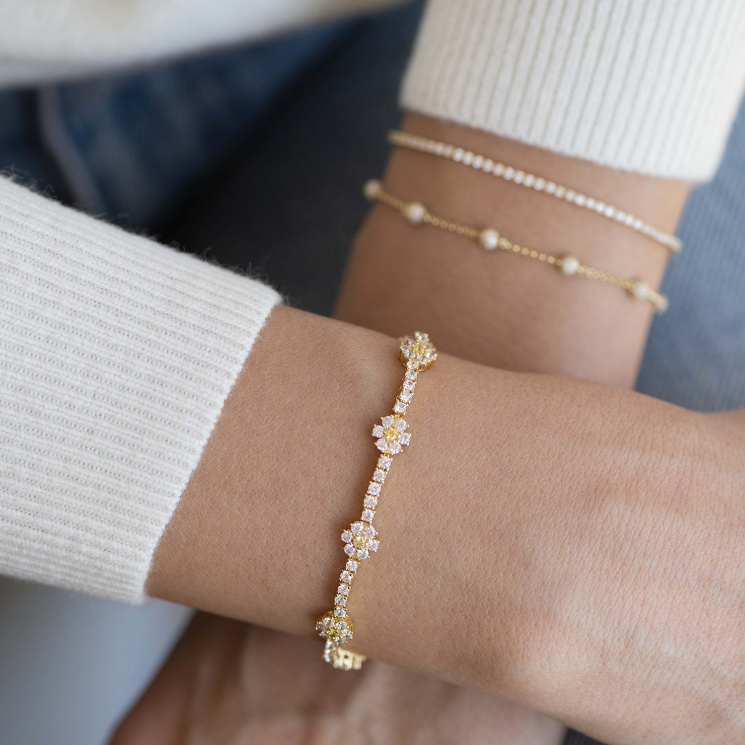 Daisy Tennis Bracelet