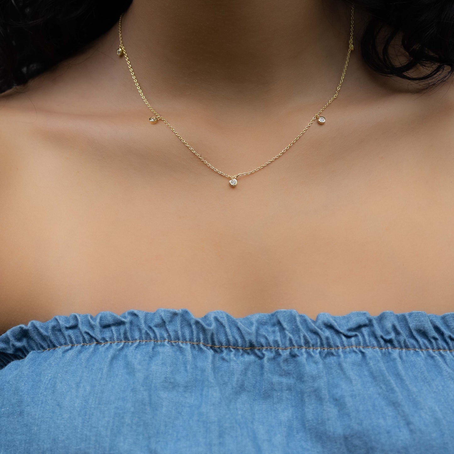 Bezel Charm Necklace