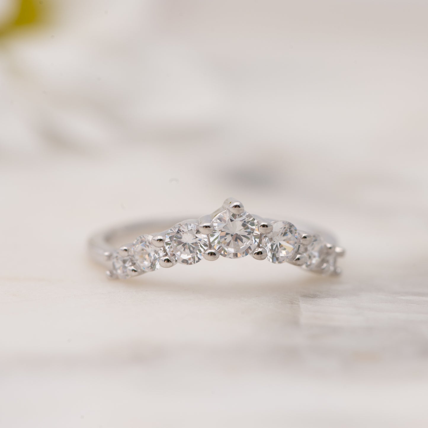 Studded Chevron Ring