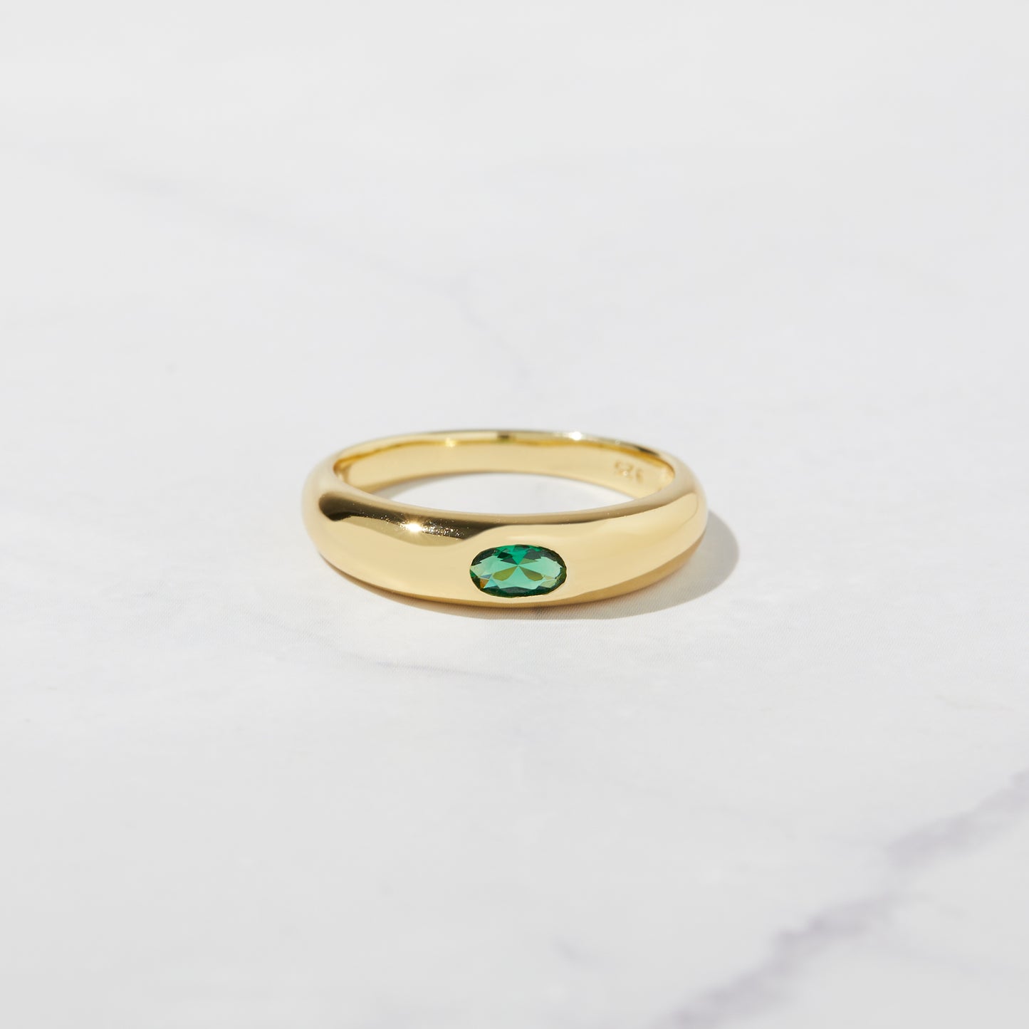 Emerald Dome Ring