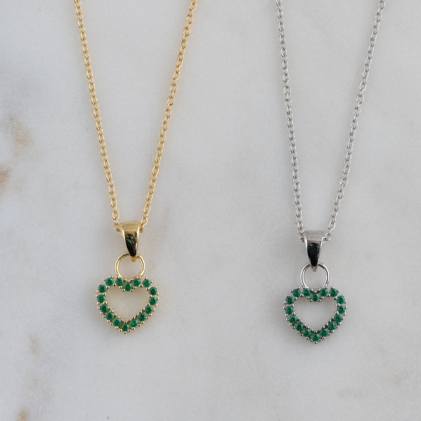 Emerald Heart Necklace