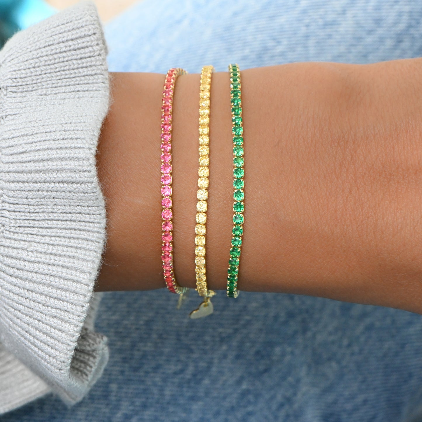 Ruby Tennis Bracelet