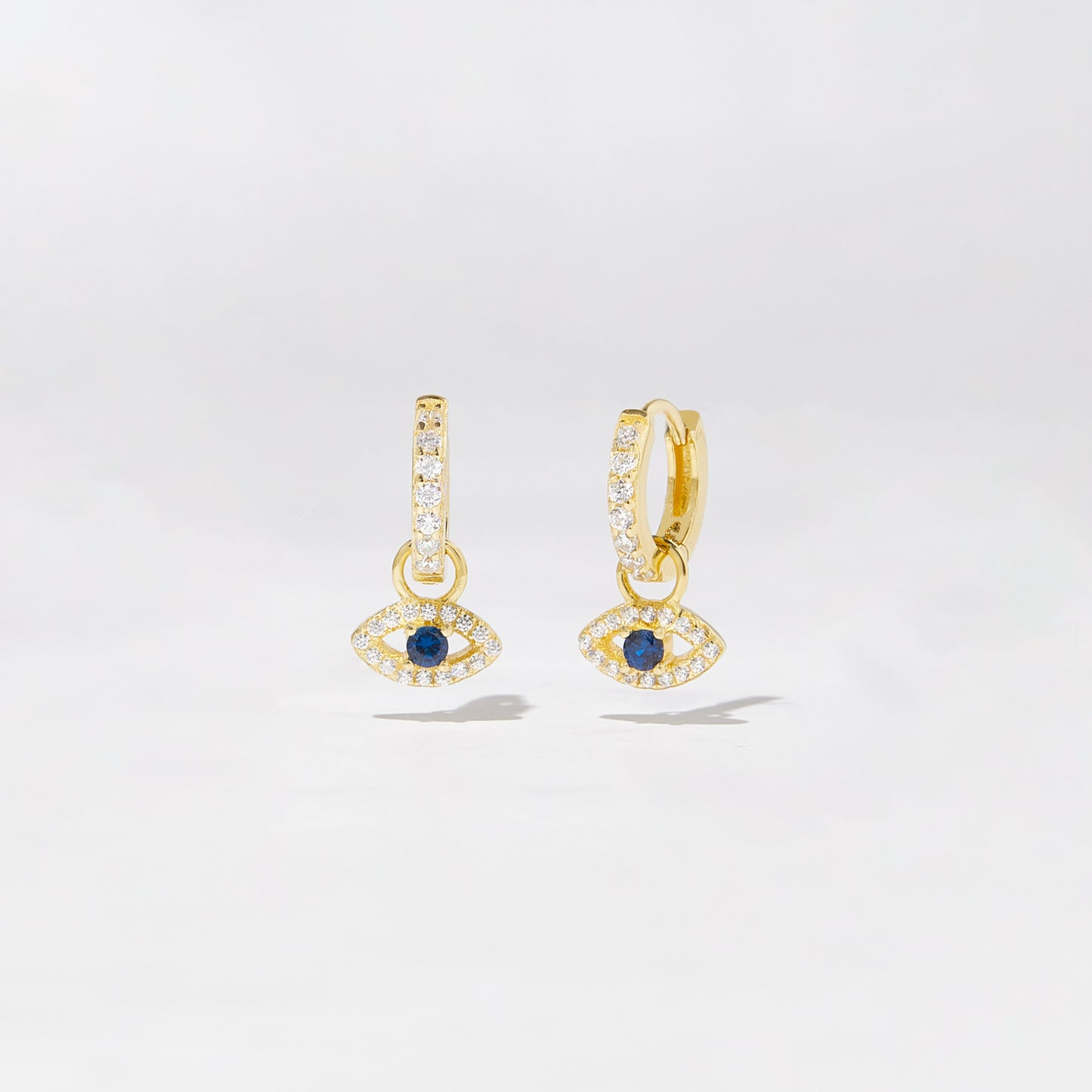 Evil Eye Charm Huggies