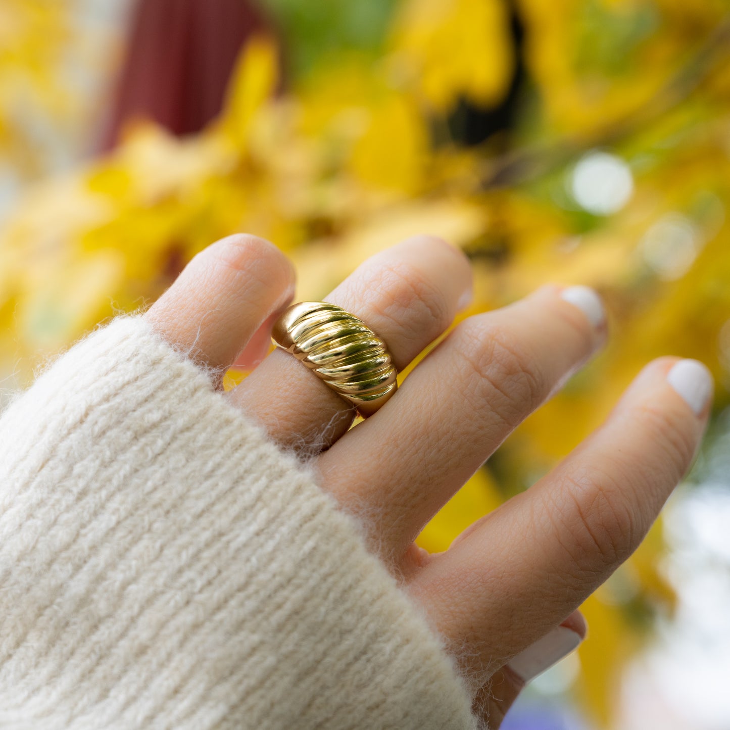 Large Croissant Ring