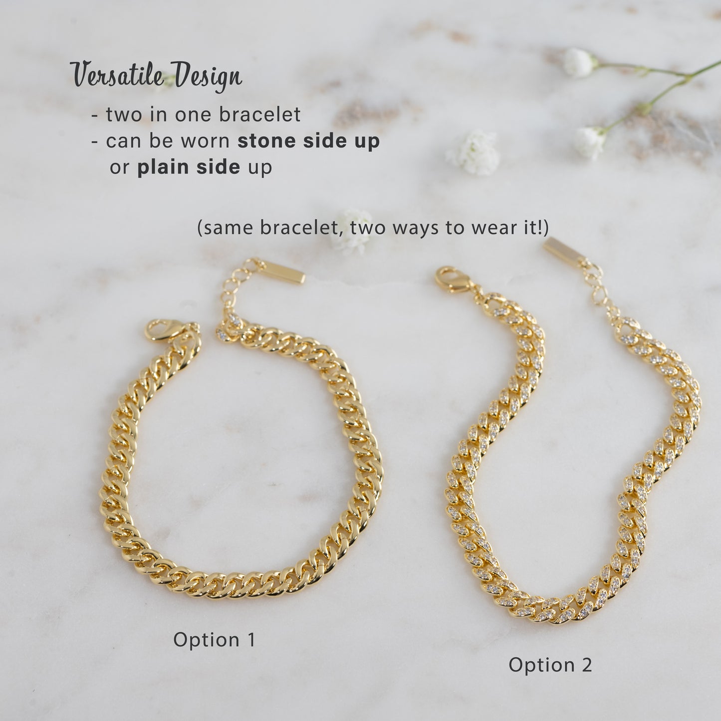 Pavé Chain Link Bracelet