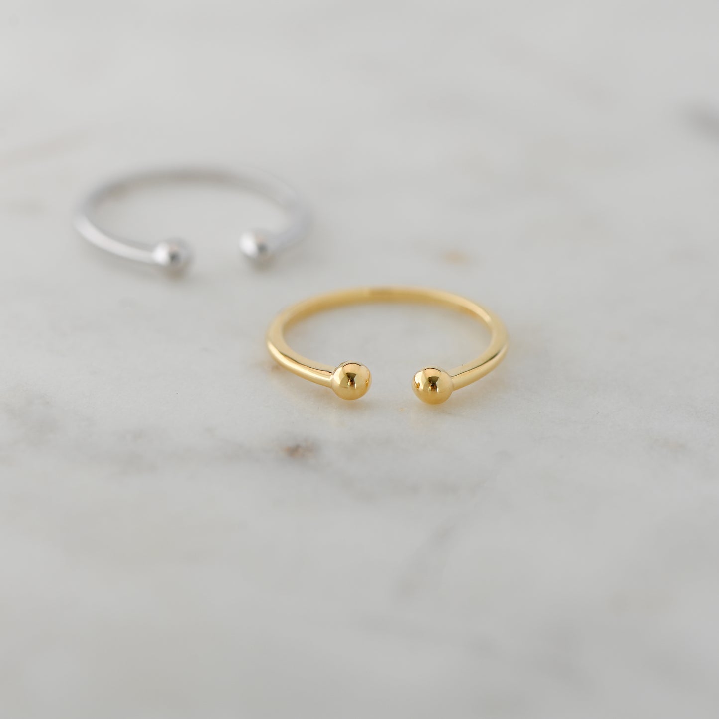 Open Ball Cuff Ring