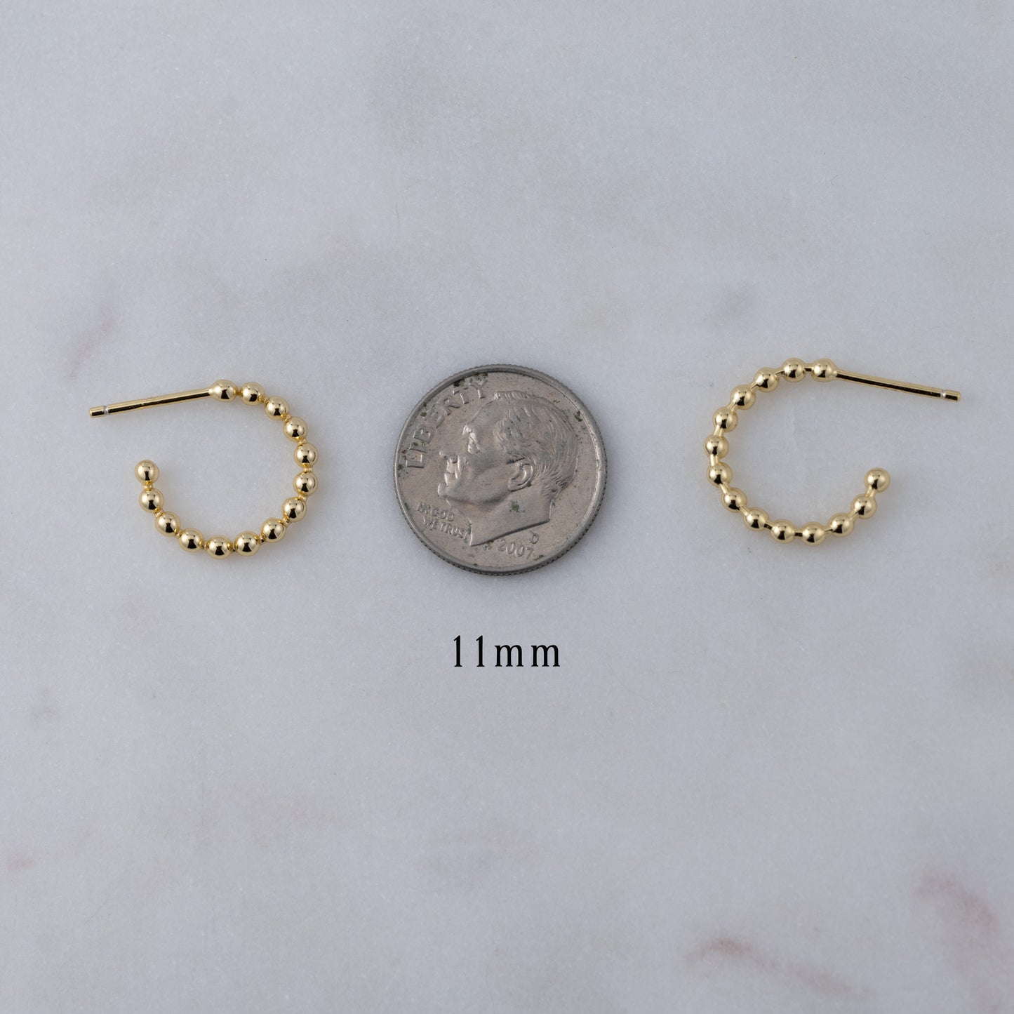 Beaded Hoop Earrings