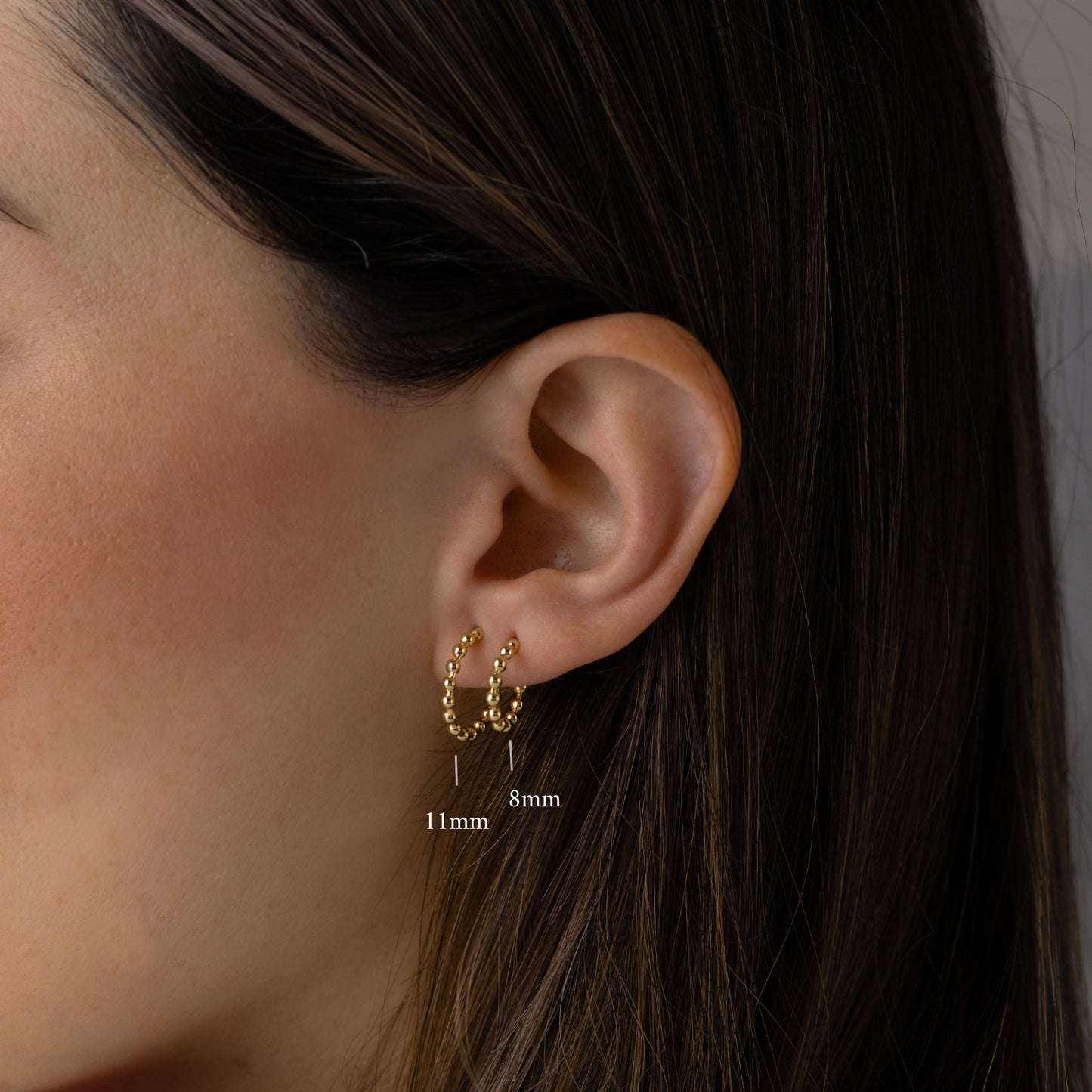 Beaded Hoop Earrings