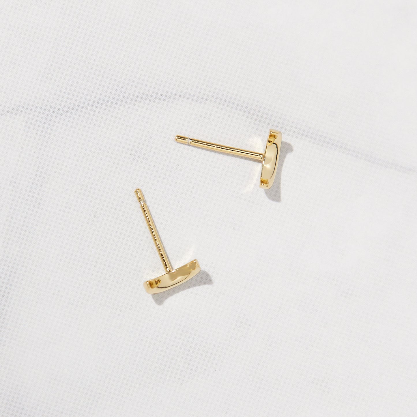 Plain Moon Studs