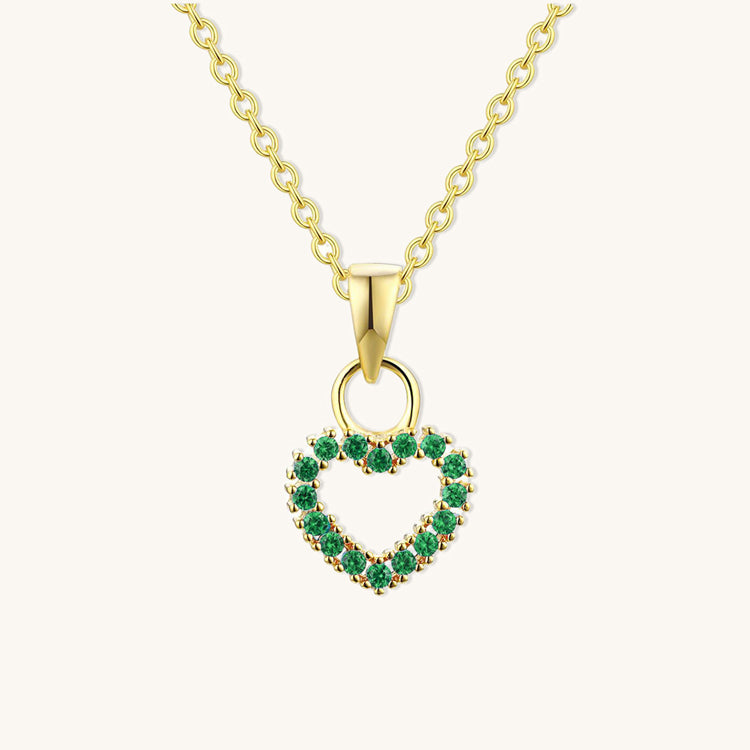 Emerald Heart Necklace