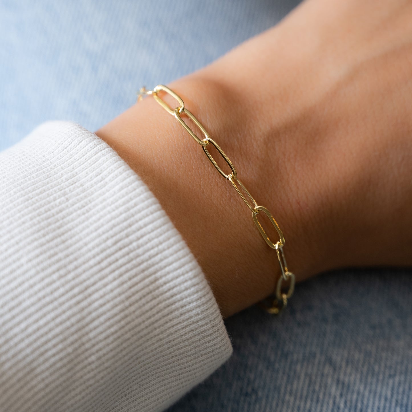 Large Paperclip Bracelet