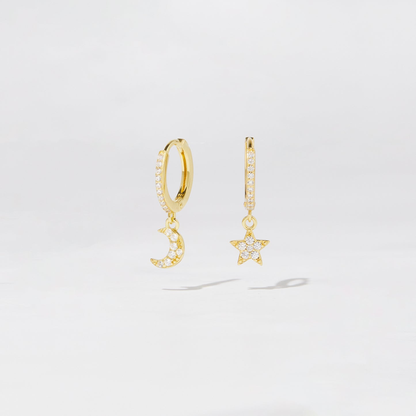 Star & Moon Charm Earrings
